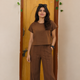 Chocolate Brown Korean Co-Ord Set