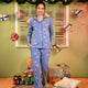 Blue Dandelion Full Sleeves Pyjama Set